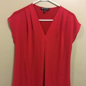 INC International Red Blouse